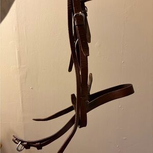 Brown Leather Horse Headstall